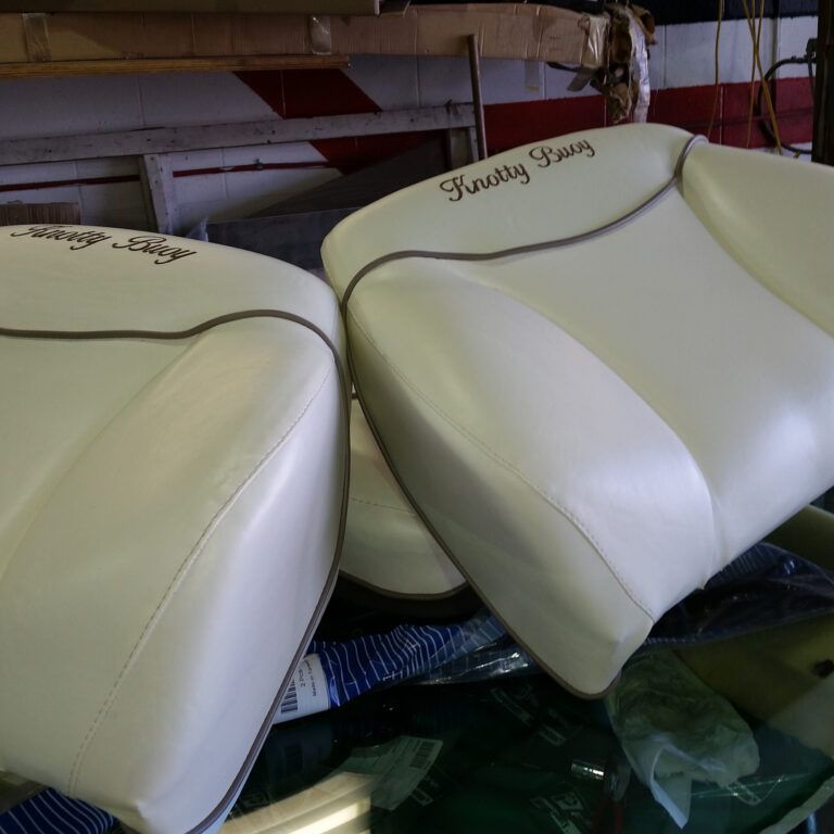 Boat seat upholstery