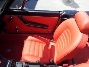 Custom car seat upholstery