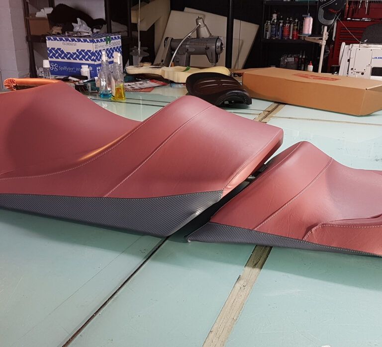 Boat seat upholstery