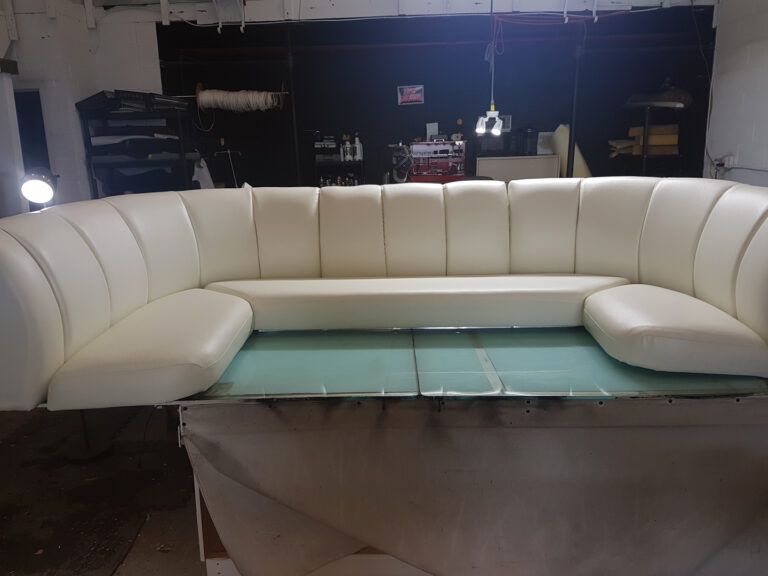 Custom boat seat upholstery marine grade vinyl boat cushions vinyl repair