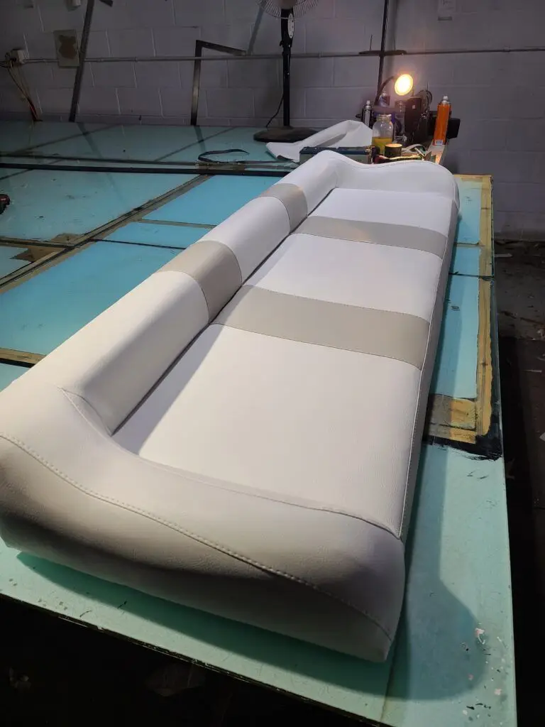 Boat seat upholstery