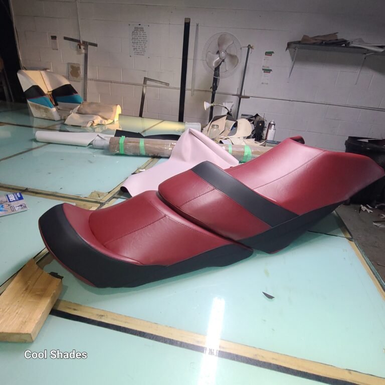 Boat seat upholstery