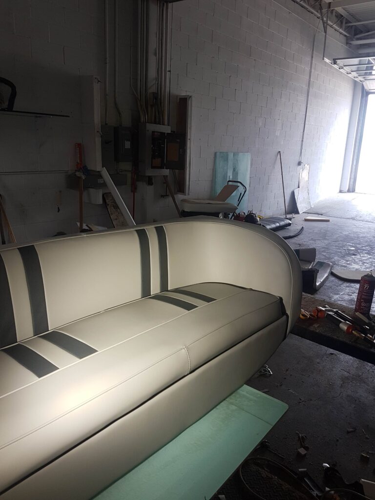 Boat seat upholstery