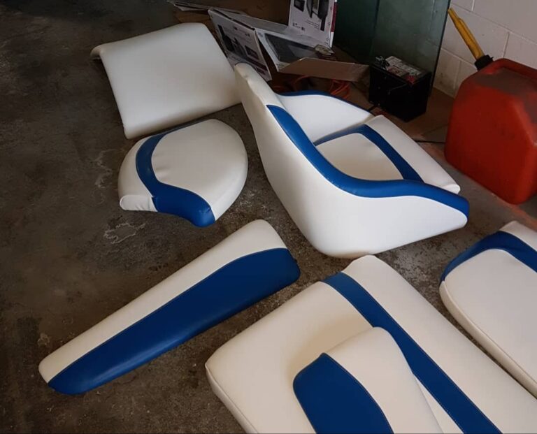 Boat seat upholstery