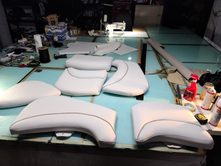 Boat seat upholstery