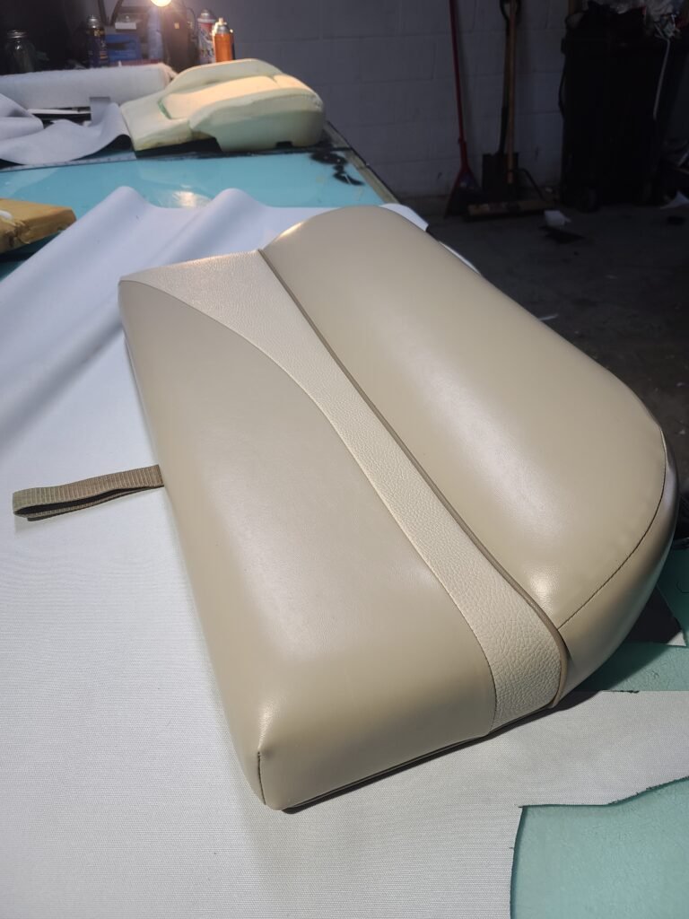 Boat seat upholstery