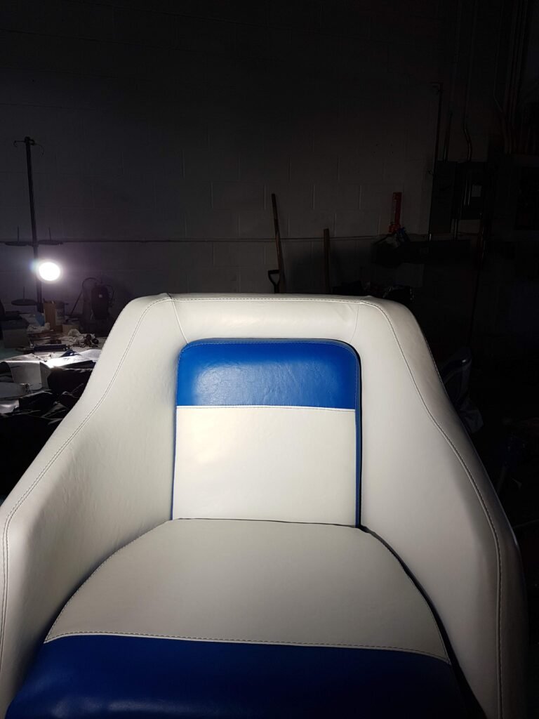 Boat seat upholstery