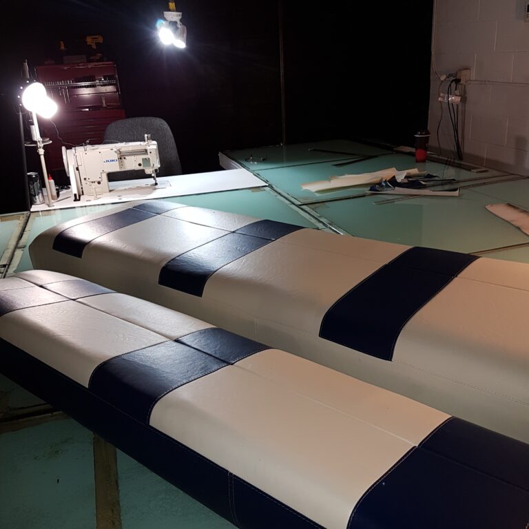 Boat seat upholstery