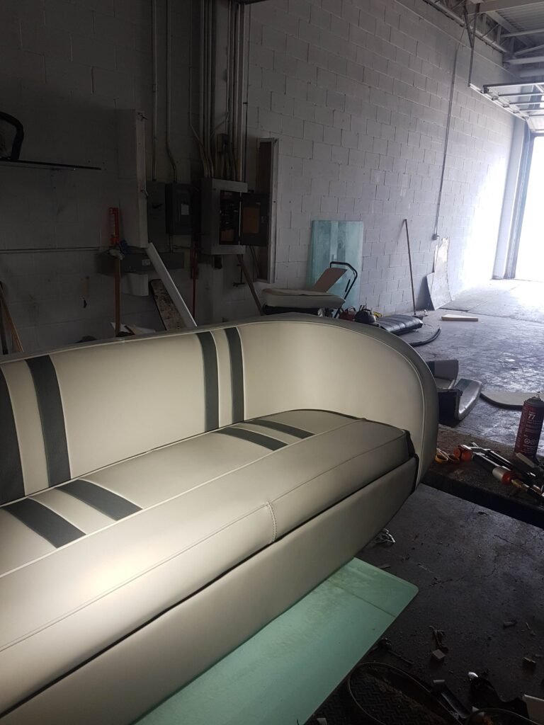 Boat seat upholstery